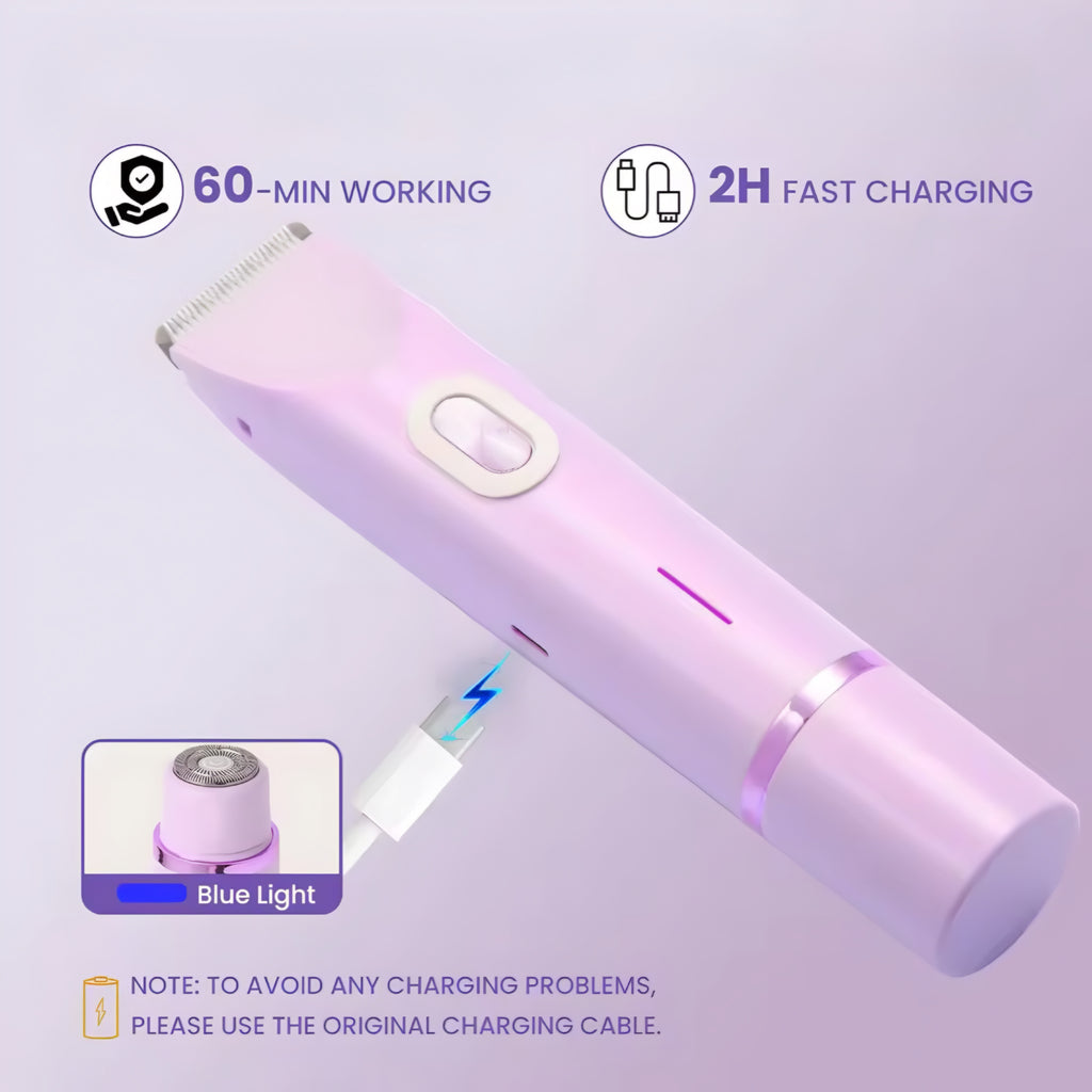 Rasoio Elettrico 2-in-1 per Donna
