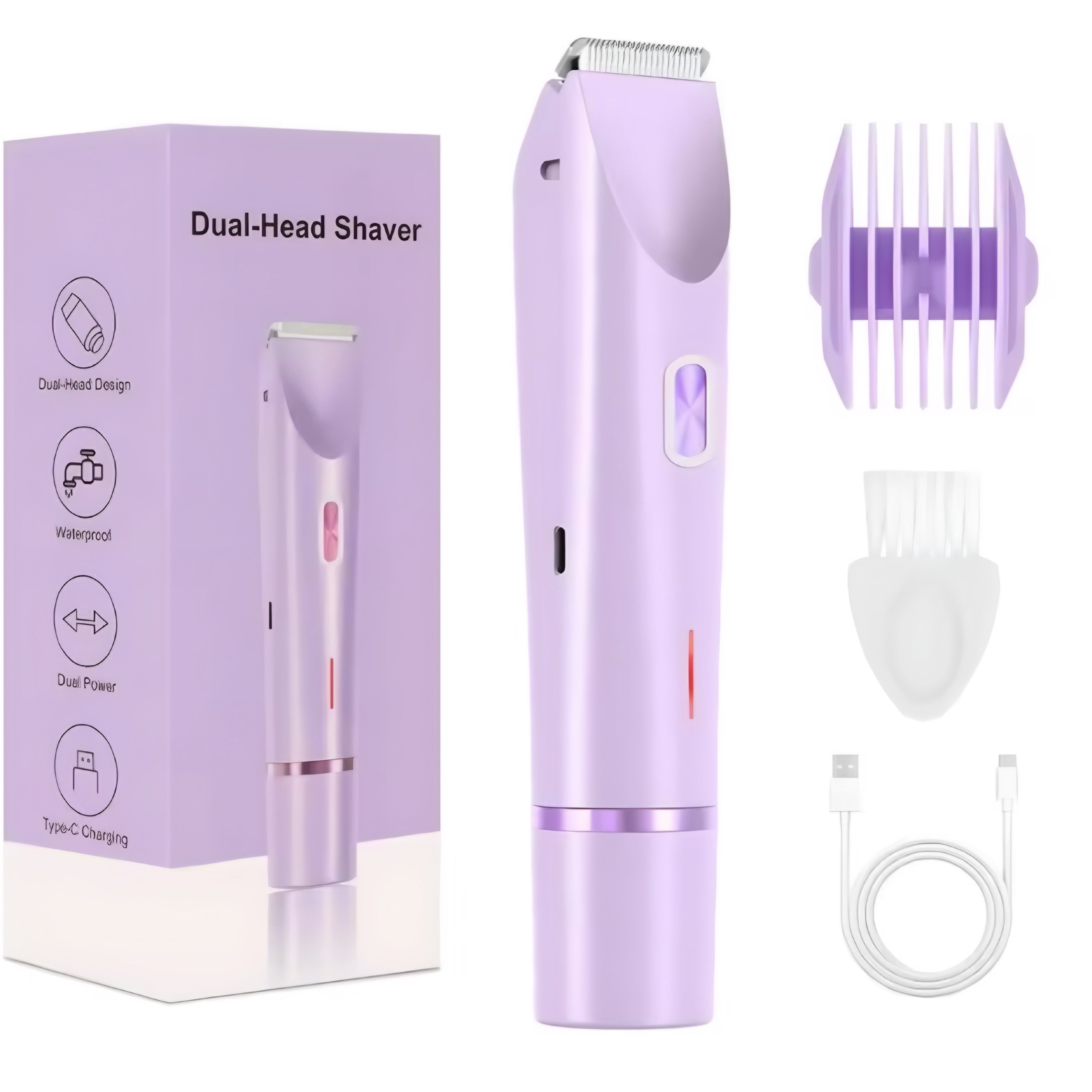 Rasoio Elettrico 2-in-1 per Donna