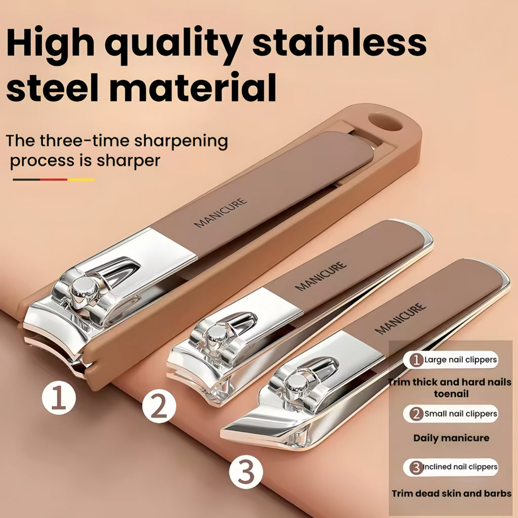 Set Manicure in Acciaio Inossidabile – Kit Completo Professionale