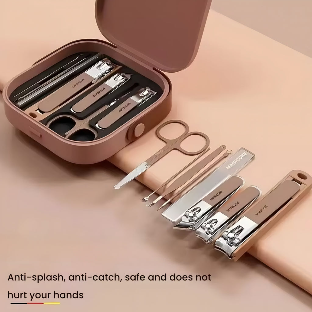 Set Manicure in Acciaio Inossidabile – Kit Completo Professionale