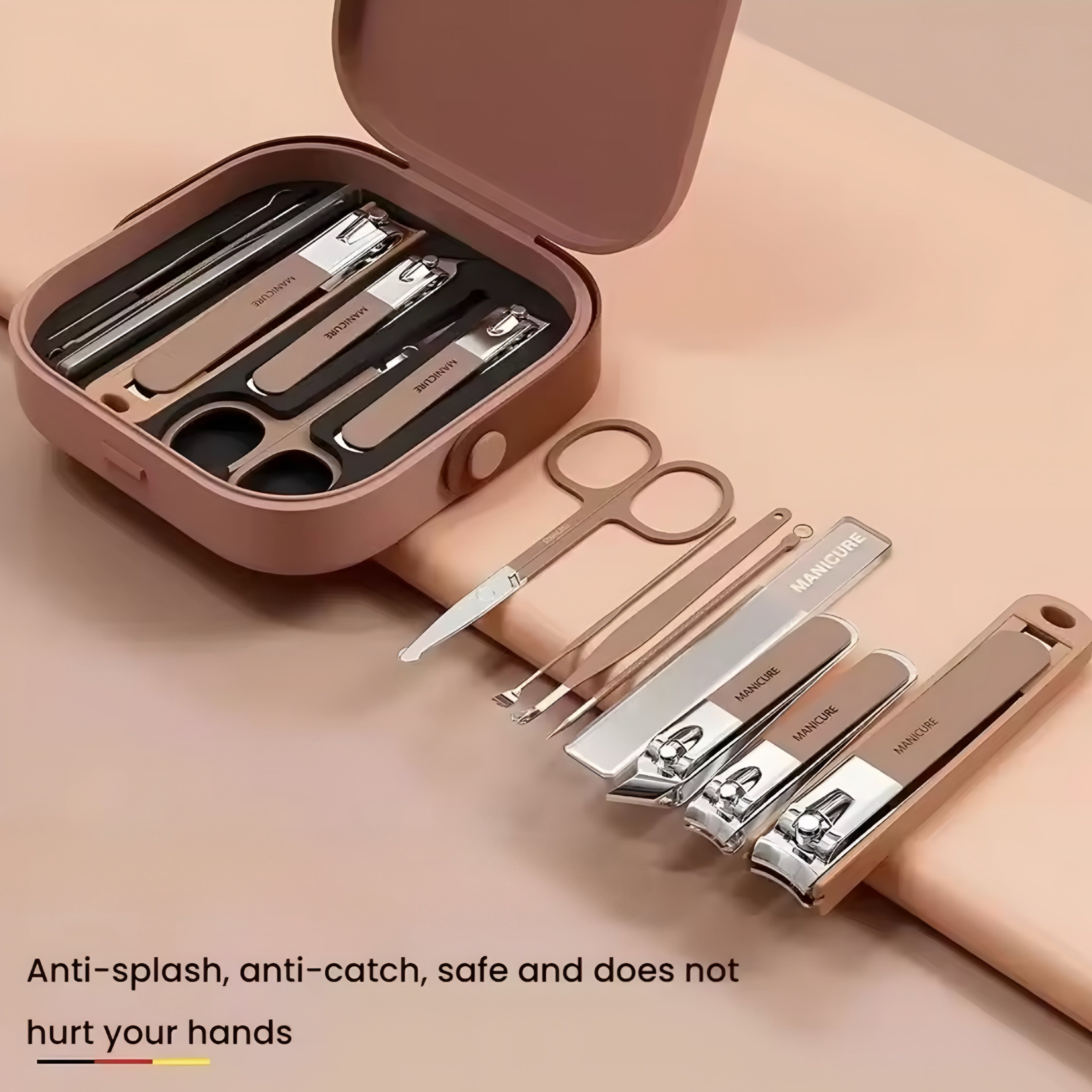 Set Manicure in Acciaio Inossidabile – Kit Completo Professionale